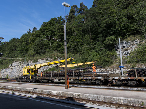 Un train de marchandises a déraillé samedi en gare d'Arnegg (SG)