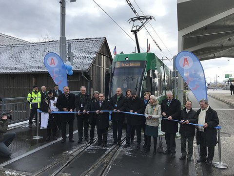 Ligne de tram bâloise prolongée jusqu'à Saint-Louis (F)