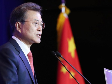 Le président sud-coréen vient sceller un rabibochage avec Pékin