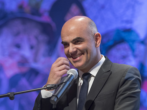 Le futur président Alain Berset en tournée dans son canton