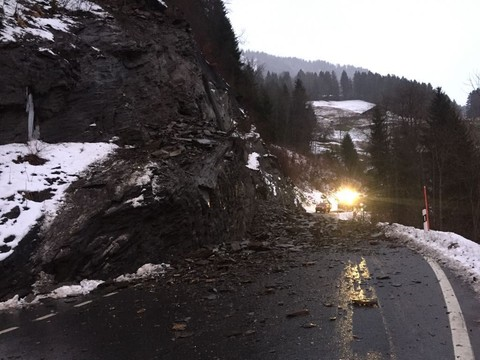 Valais: la route des Crosets coupée 24 heures suite à un éboulement