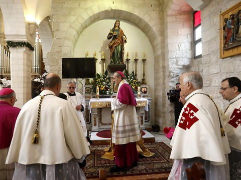 A Bethléem, le statut de Jérusalem évoqué dans l'homélie de Noël