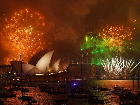 Dans le Pacifique et en Australie, c'est déjà 2018