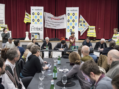 Les journalistes de l'agence de presse ATS font grève