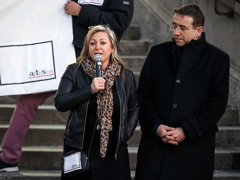 Quelque 200 personnes manifestent à Lausanne en soutien à la presse