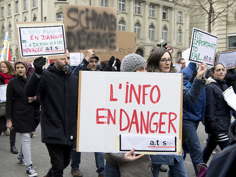 Les journalistes de l'ats poursuivent leur grève mercredi