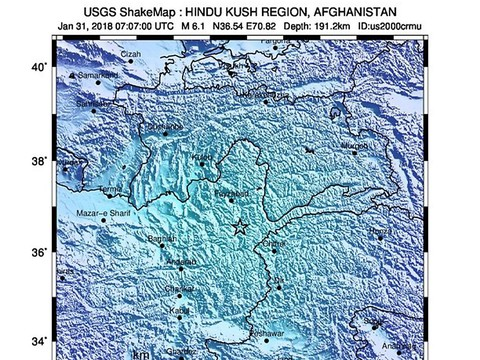 Un séisme de magnitude 6,1 secoue le nord-est de l'Afghanistan