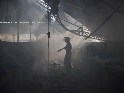Incendie du marché historique de Port-au-Prince