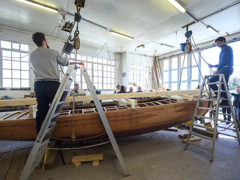 Le voilier le plus titré du Léman en pleine restauration