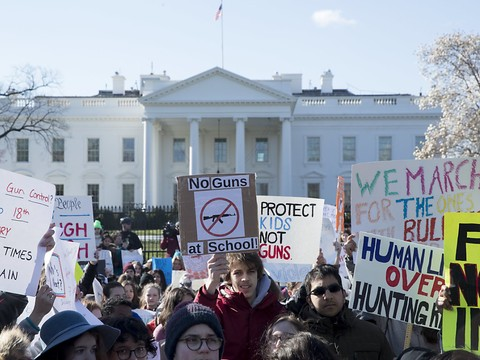 Les élèves américains lancent un appel contre les armes à feu