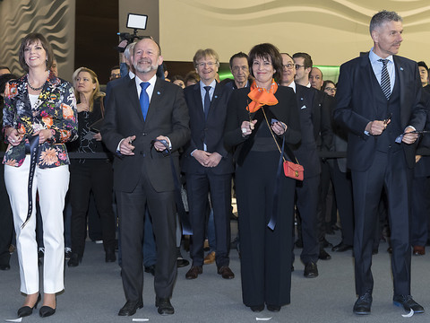 Doris Leuthard ouvre officiellement l'édition 2018 de Baselworld