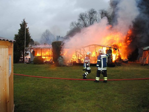 Trois caravanes détruites par les flammes à Granges (SO)