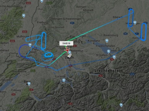 L'avion de Swiss revient à Zurich après une odyssée de cinq heures