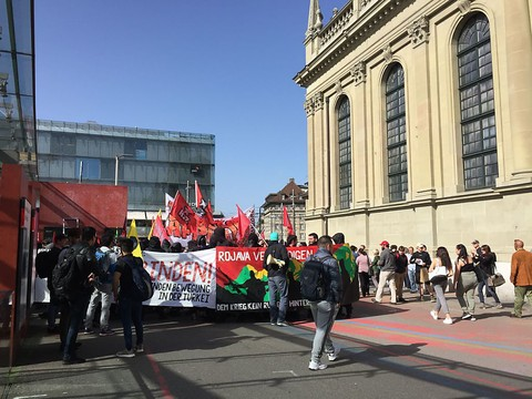 Cortège de solidarité avec Afrine: du grabuge à Berne