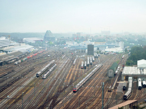 Un futur quartier près de la gare de marchandises à Bâle