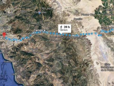Dizaines de migrants à la frontière mexicano-américaine