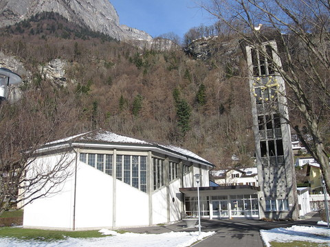 Bientôt un toboggan depuis le clocher d'une église à Sargans (SG)