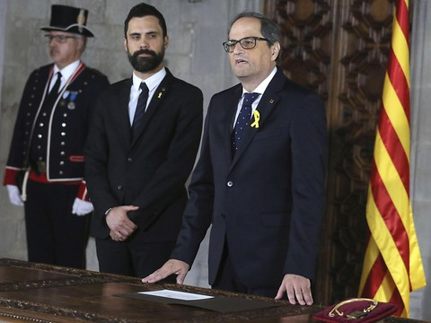 Le président catalan Quim Torra inclut prisonniers et exilés dans son gouvernement