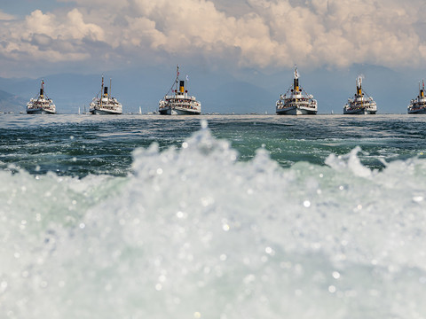 Succès pour la première parade navale de la CGN en France