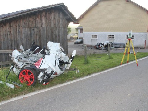 Accident mortel à Courfaivre (JU): la voiture a été coupée en deux