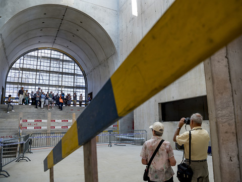 Visite du chantier du futur musée lausannois des Beaux-Arts