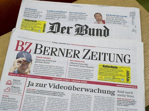 Pas question de fusionner la Berner Zeitung et le Bund, dit Tamedia