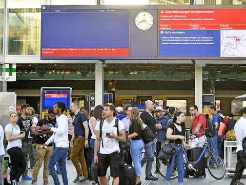 La gare de Winterthour en partie paralysée après un déraillement
