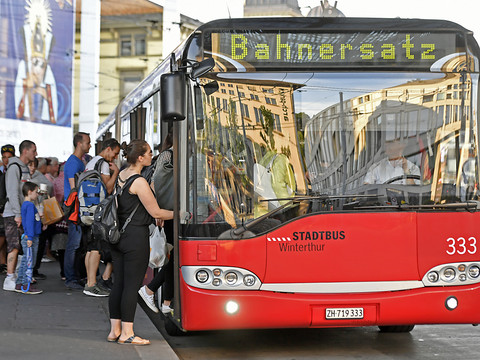 Rétablissement du trafic longue distance en gare de Winterthour