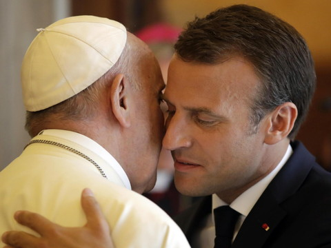 Emmanuel Macron pour la première fois chez le pape François
