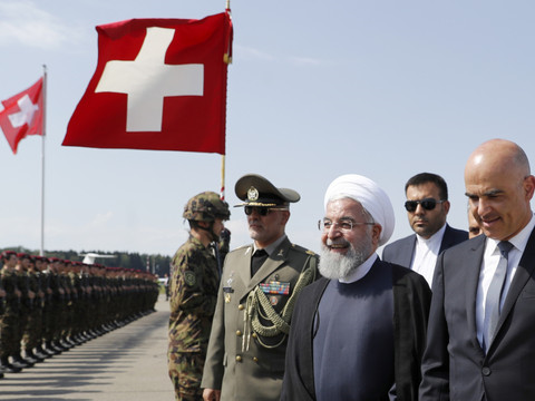 Le président iranien Hassan Rohani en visite d'Etat en Suisse