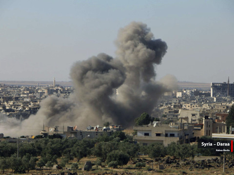 Frappes d'une intensité inédite sur Deraa en Syrie