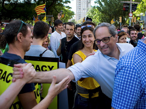 Manifestation à Barcelone pour la libération des indépendantistes
