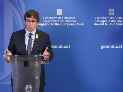 A Waterloo, le Catalan Puigdemont promet de continuer le combat