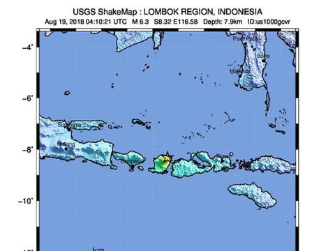 L'île indonésienne de Lombok secouée par deux nouveaux séismes