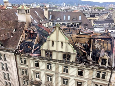 Le trafic a été rétabli aux alentours de la gare de Zurich après l'incendie de samedi