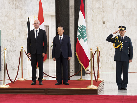 Pour M. Berset, la crise des réfugiés au Liban n'est pas terminée