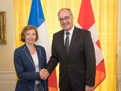 Visite en Suisse de la ministre française des armées