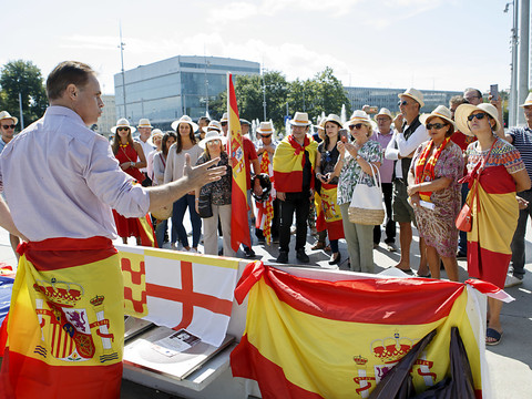 Rassemblement d'anti-indépendantistes devant l'ONU à Genève