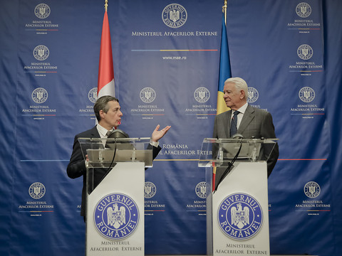 En Roumanie, Ignazio Cassis a parlé Europe et coopération
