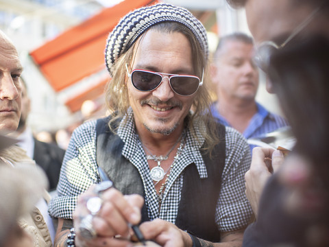 Johnny Depp présente son film en première mondiale à Zurich