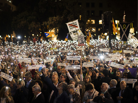 Manifestations de partisans de l'indépendance en Catalogne