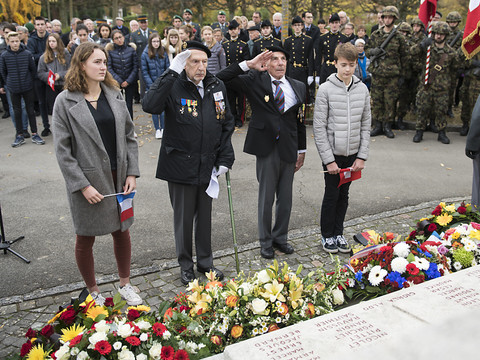 Cérémonie en mémoire des Suisses tombés durant la Grande guerre