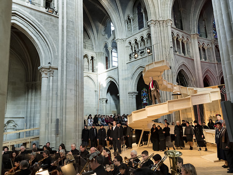 Nabucco de Verdi dans une cathédrale de Lausanne métamorphosée