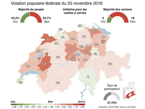 Les Suisses ne veulent pas subventionner les vaches à cornes