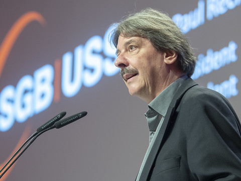 Paul Rechsteiner a fait ses adieux aux délégués de l'USS