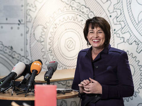 Doris Leuthard prend congé de la Berne fédérale