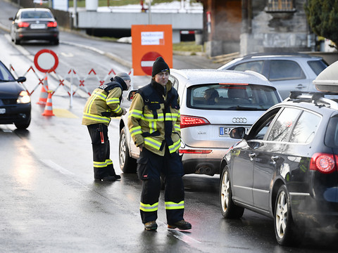 Eboulement sur une route entre Sisikon et Flüelen: pas de blessés
