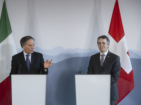 Première rencontre entre Ignazio Cassis et son homologue italien