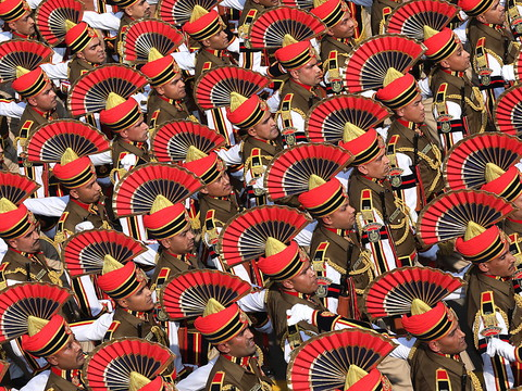 Défilé militaire pour commémorer le Jour de la République