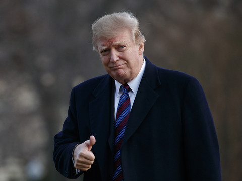 Le président américain Donald Trump est 